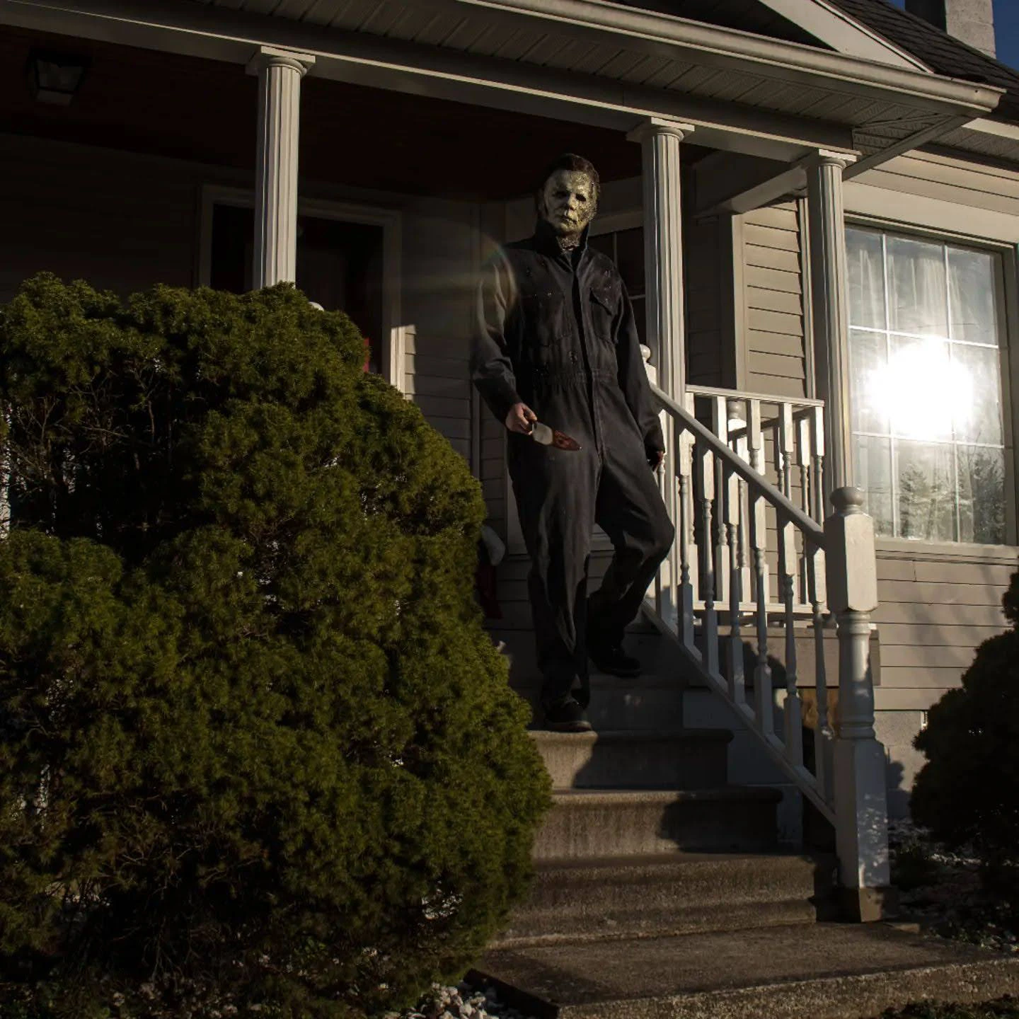 Fan wearing Gristle Box Nightmare Man costume