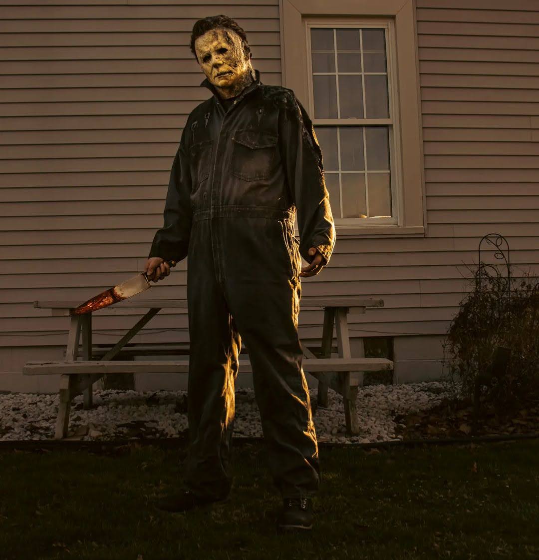 Fan wearing Gristle Box Nightmare Man costume